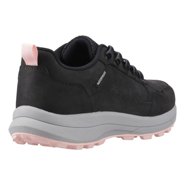 Womens Cotswold Elmfield Nubuck Black Hiking Shoes - Black
