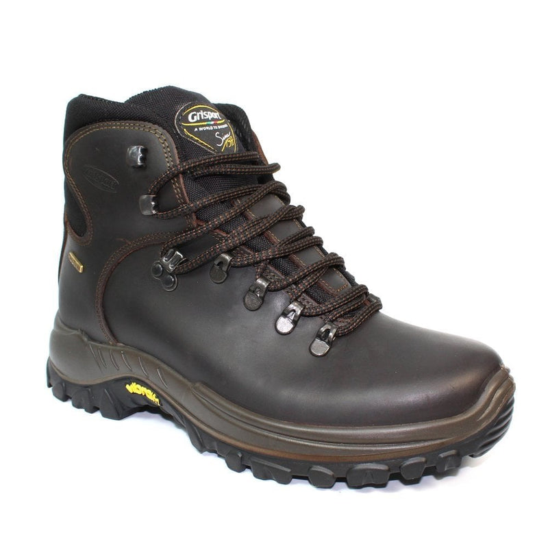 Mens Grisport Everest Waxed Leather Hiking Boot - Brown