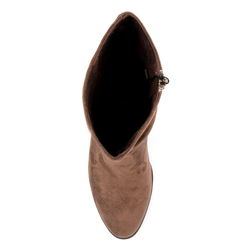 Womens Lunar Kylie Scrunch Long Boots - Taupe