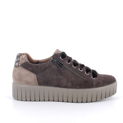 Womens Igi 2168622 Brown Side Zip Trainers - Brown