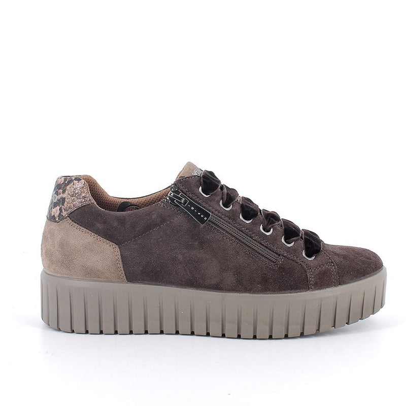 Womens Igi 2168622 Brown Side Zip Trainers - Brown