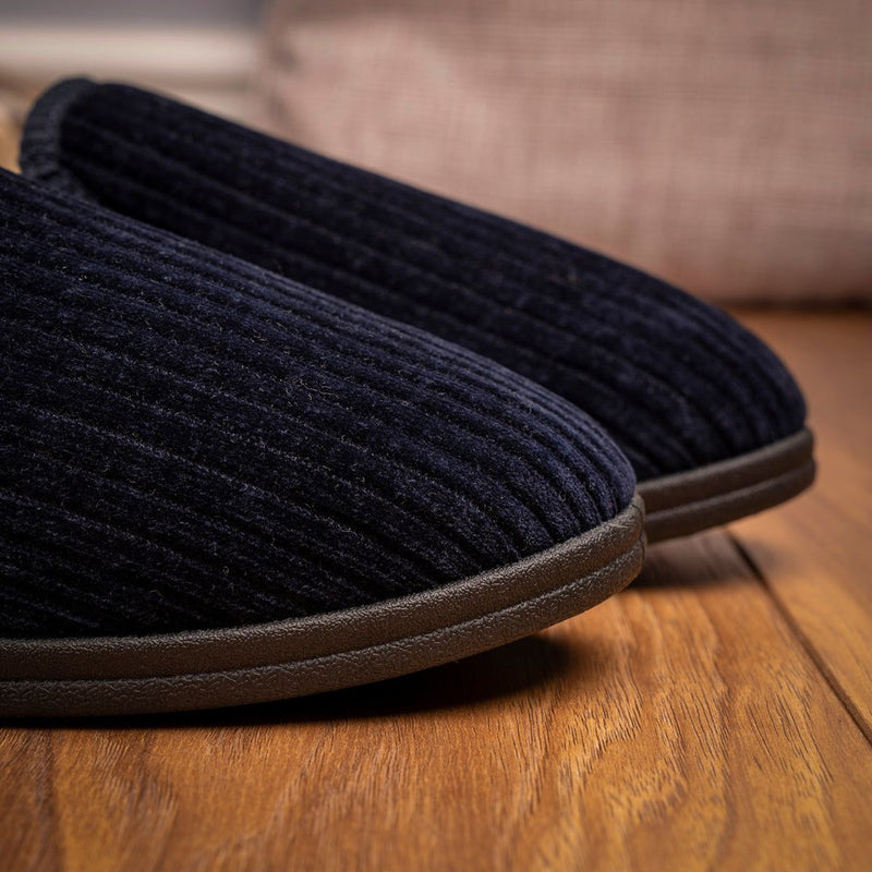 Mens Lazy Dogz Ryan Slippers - Navy