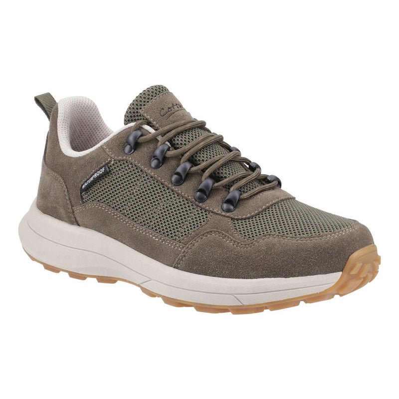 Mens Cotswold Elmfield Suede Trainers - Khaki