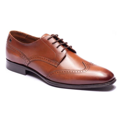 Mens Base London Sloane Waxy Brogues - Tan