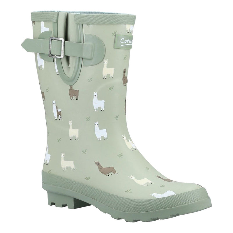 Womens Cotswold Farmyard Mid Wellingtons - Alpaca