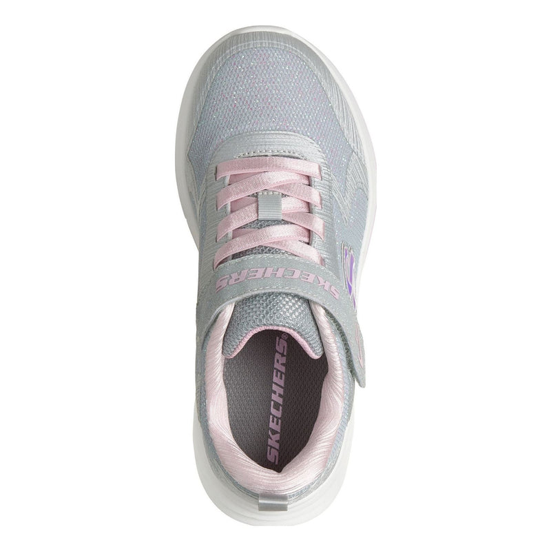 Little Kids Girls Skechers 303557L Wave 92 Trainers - Light Grey