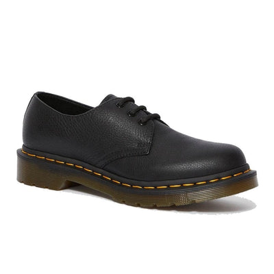 Girls Dr Martens 1461 Virginia Black Lace Up Shoes - Black