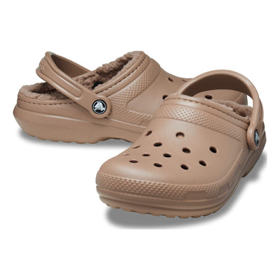 Mens Crocs Classic Lined Slippers - Latte