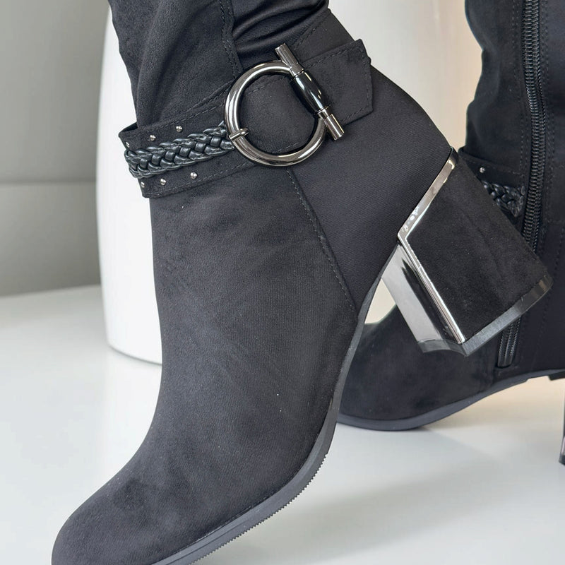 Womens Lotus Palmer ULB530 Long Boots - Black