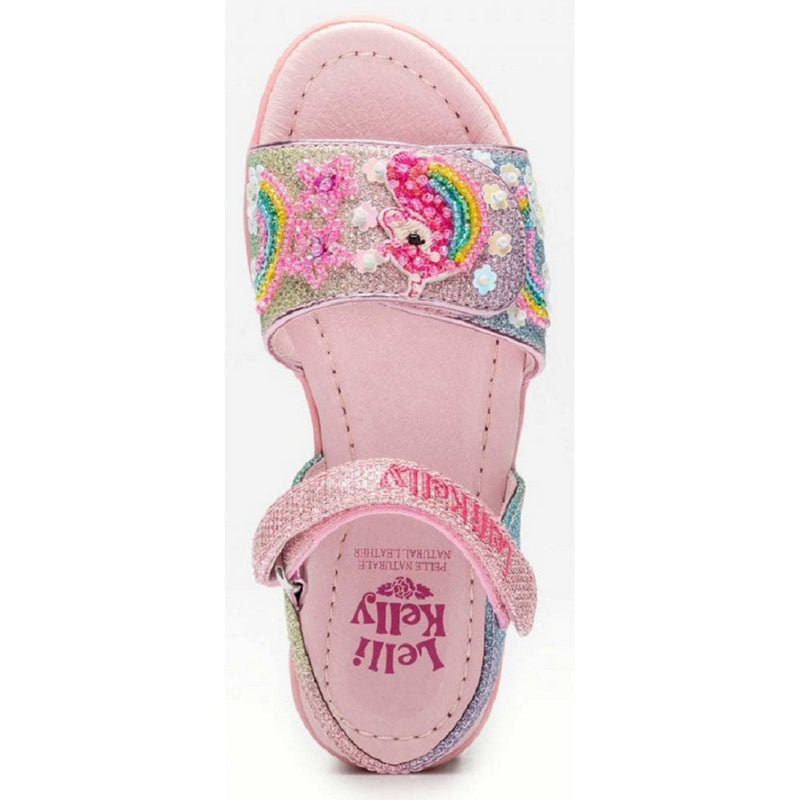 Lelli Kelly Girls Unicorn Velcro Sandals - Pink