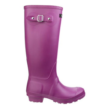Womens Cotswold Sandringham Waterproof Wellingtons - Berry