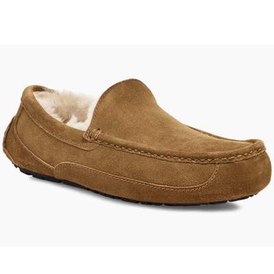 Ugg Mens Ascot Chestunt Suede Slippers - Brown