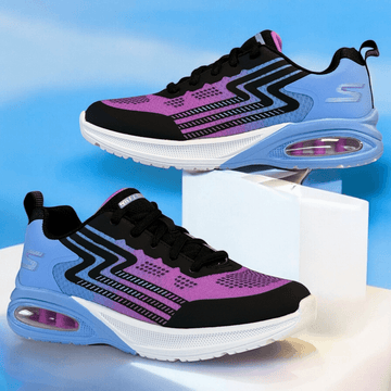 Girls Skechers Microspec Max Advance Lace Trainers - Pink