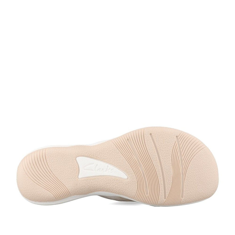 Womens Clarks Brinkley Sea Soft Gold Toe Post Flip Flops - Soft Gold