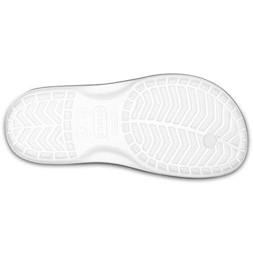 Mens Crocs Crocband Flip Flops - White