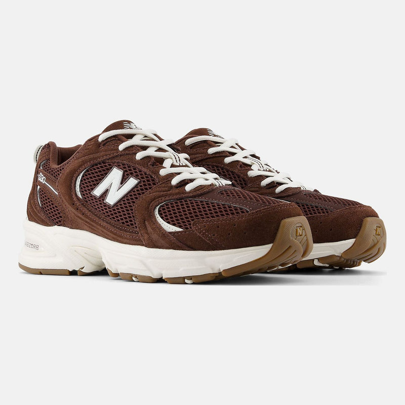 Unisex New Balance 530 Suede Trainers - Pumpernickel with Sea Salt