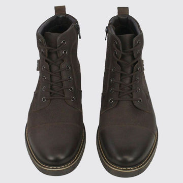 Mens Dubarry Stetson Leather Ankle Boots - Cigar