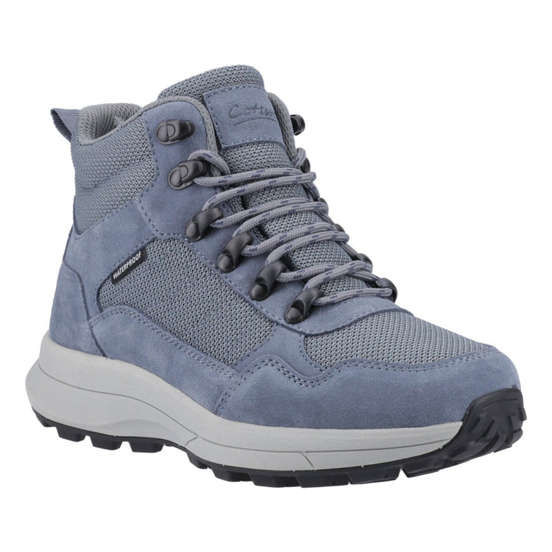 Womens Cotswold Oddington Suede Blue Hiking Boots - Blue