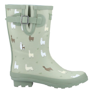 Womens Cotswold Farmyard Mid Wellingtons - Alpaca