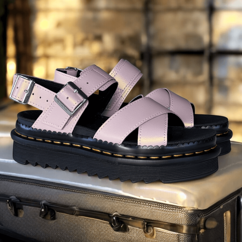 Womens Dr Martens Voss II Pink Iridescent Sandals