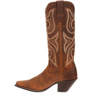 Womens Durango Crush Ankle Boots - Distressed Cognac