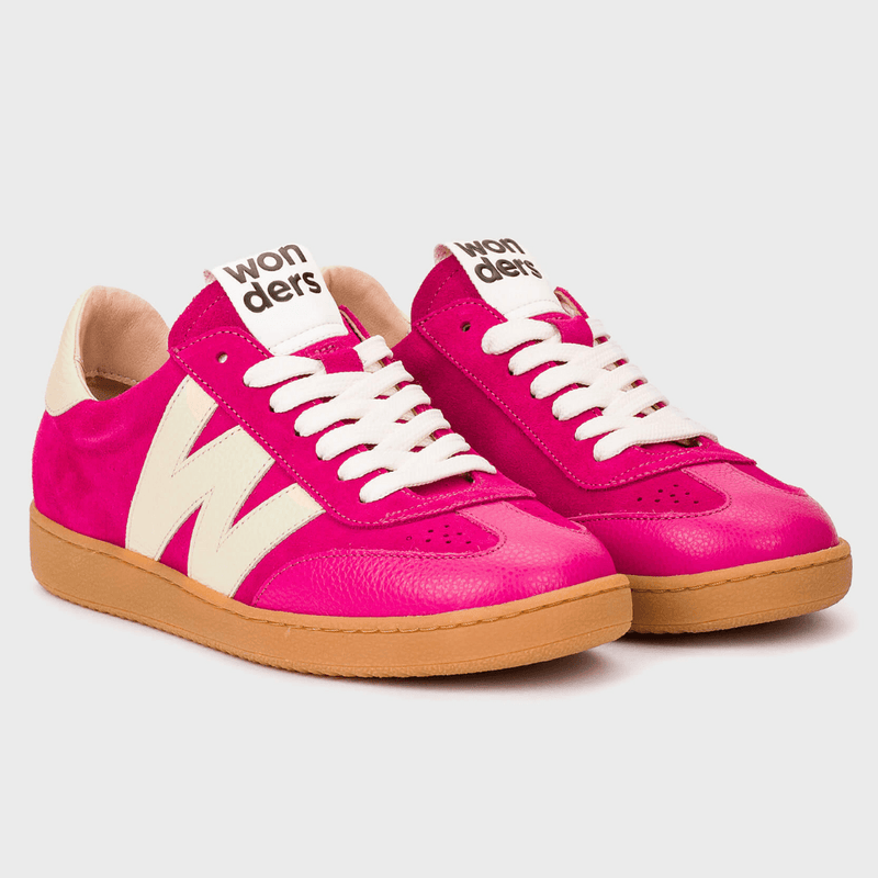 Womens Wonders AP-2001 Gumsole Trainers - Fuchsia Vanilla