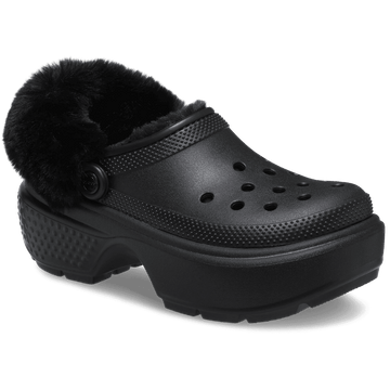 Womens Crocs Stomp Lined Clog - Black