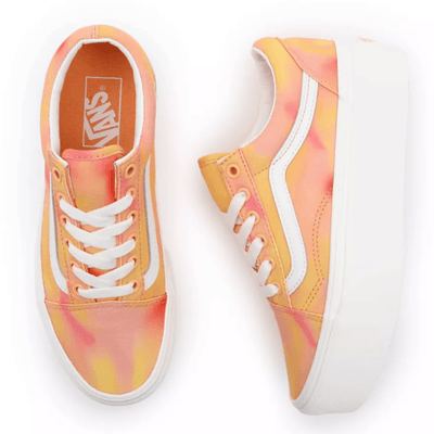 Womens Vans Old Skool Stackform in Orange - Orange Twist