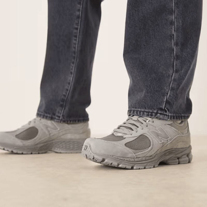 Mens New Balance 2002 Trainers - Slate Grey with Dark Silver Metallic