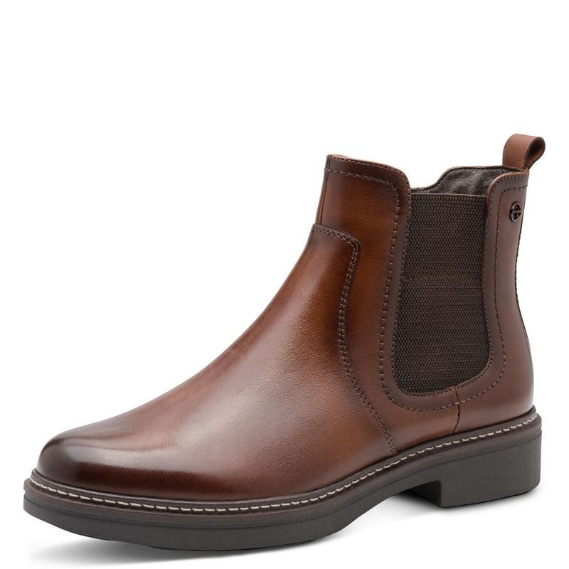Womens Tamaris 85307 Cognac Ankle Boots - Cognac