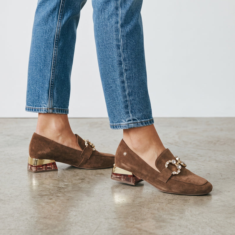 Womens Zanni & Co Hahoe Loafers - Driftwood