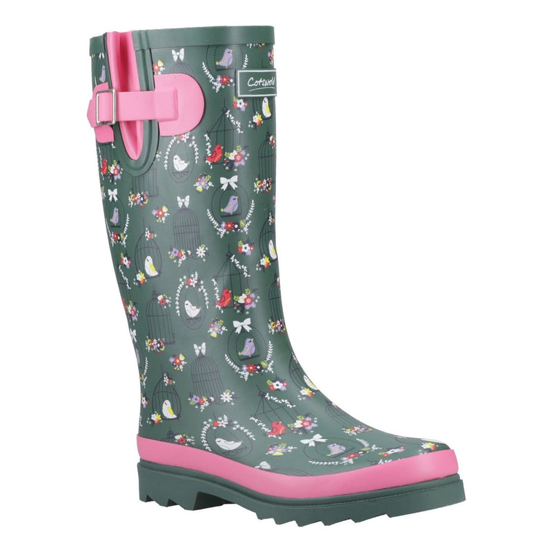 Womens Cotswold Cleeve Tall Wellingtons - Green
