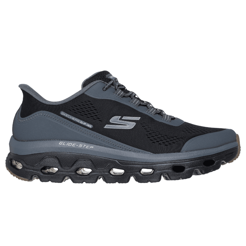 Mens Skechers Slip Ins Glide Step Sole Trainers - Black