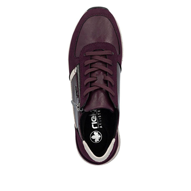 Womens Rieker 58902 Trainers - Blackberry