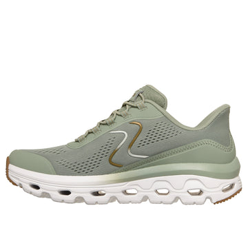 Womens Skechers 180272 Sage Green Slip in Glide-Step Sole Trainer - Sage