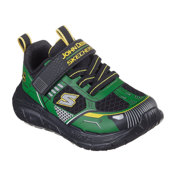 Boys Skechers 407062N Green & Black Tractor Skech Tracks Trainer - Infant - Green