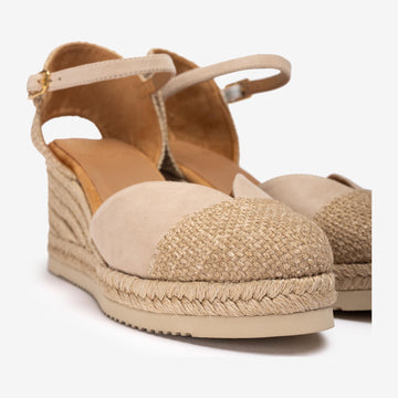Womens Unisa Cech Skin Wedge Espadrilles - Skin