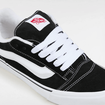 Womens Vans Knu Skool Unisex Black and White Trainers - Black