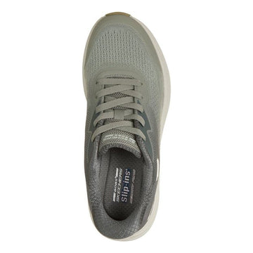 Womens Skechers 117760 Bobs Skillz - Airy Stride Trainers - Olive