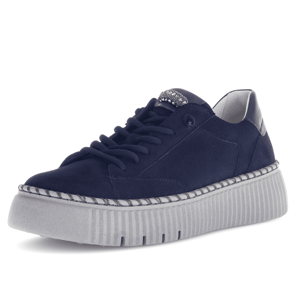 Womens Gabor 73.243 Elastic Lace Trainers
