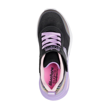 Girls Skechers 303709L Black Cosmic Glow Trainers - Junior - Black