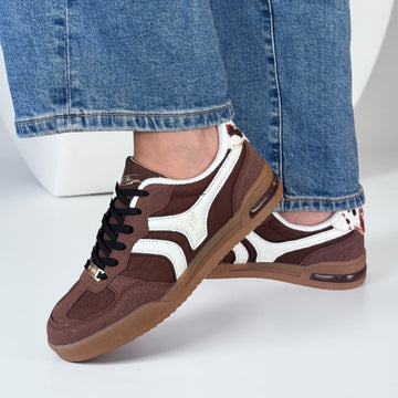 Womens Lloyd & Pryce Chobot Ganache Trainers - Ganache