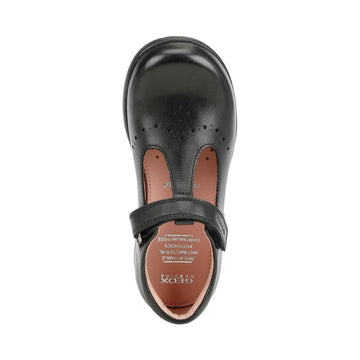 Junior Girls Geox Naimara School Shoes - Black