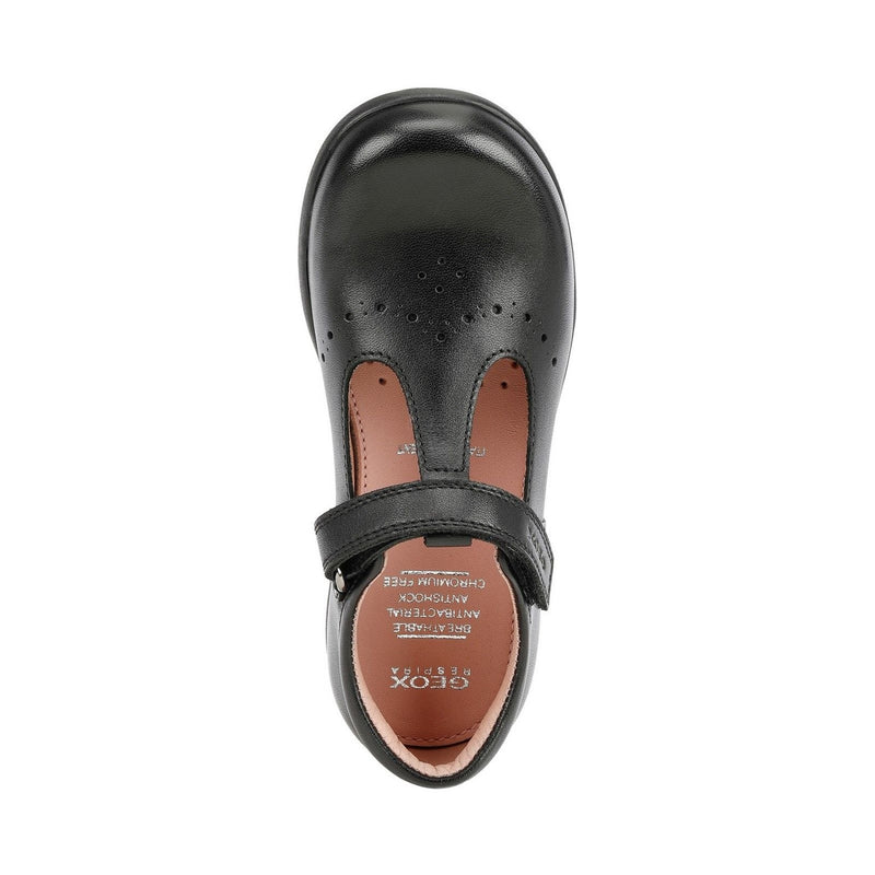 Junior Girls Geox Naimara School Shoes - Black