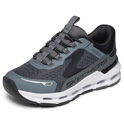 Boys Skechers 404203L Sporty Charcoal Multi Glide-Step Plus Trainer - Infant - Charcoal