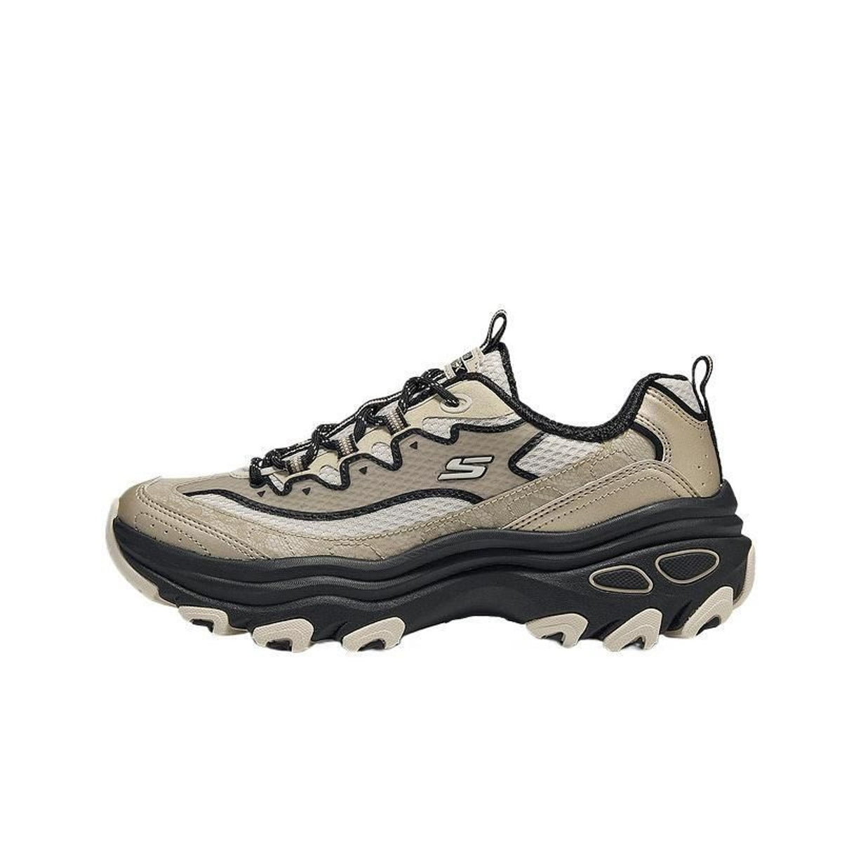Womens Skechers 180399 D'Lite Max Taupe Trainers