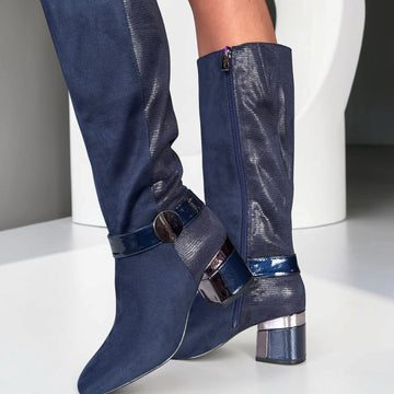 Womens Lotus Solia ULB540 Long Boots - Navy