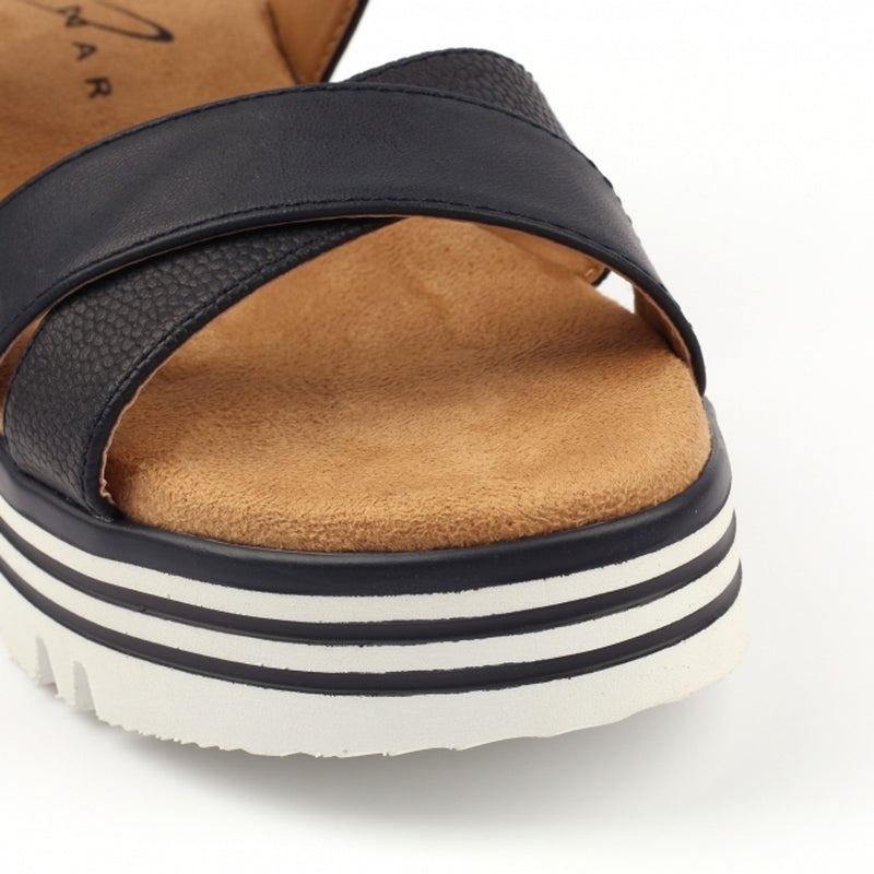 Womens Lunar JLB011 Elise Sandals - Navy
