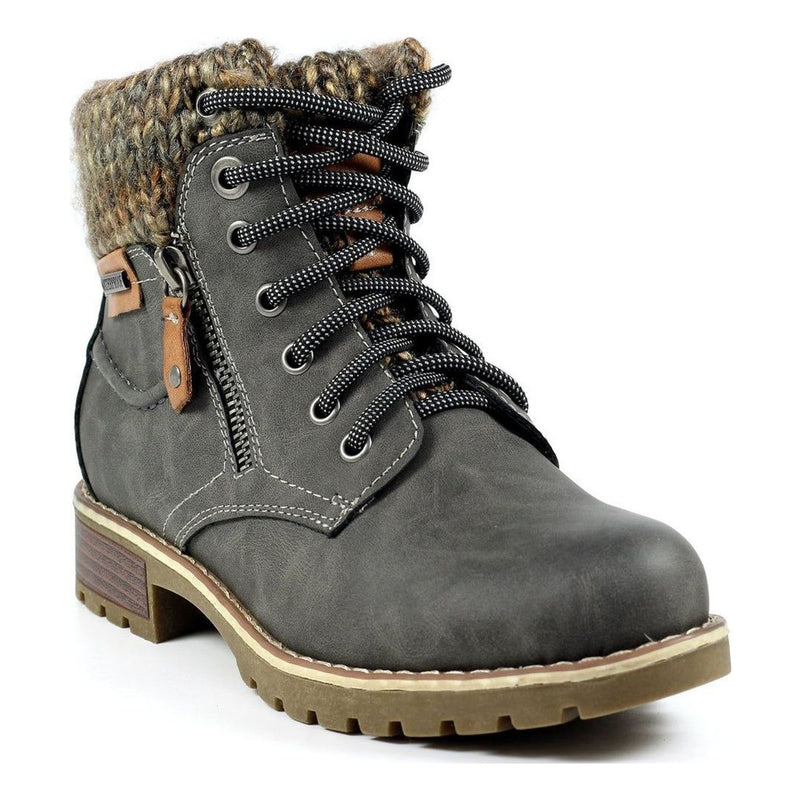 Womens Lunar Millie Waterproof Ankle Boots - Grey