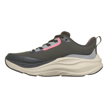 Womens Skechers 129203 Max Cushioning Max Run - Vorteza Waterproof Trainers - Olive